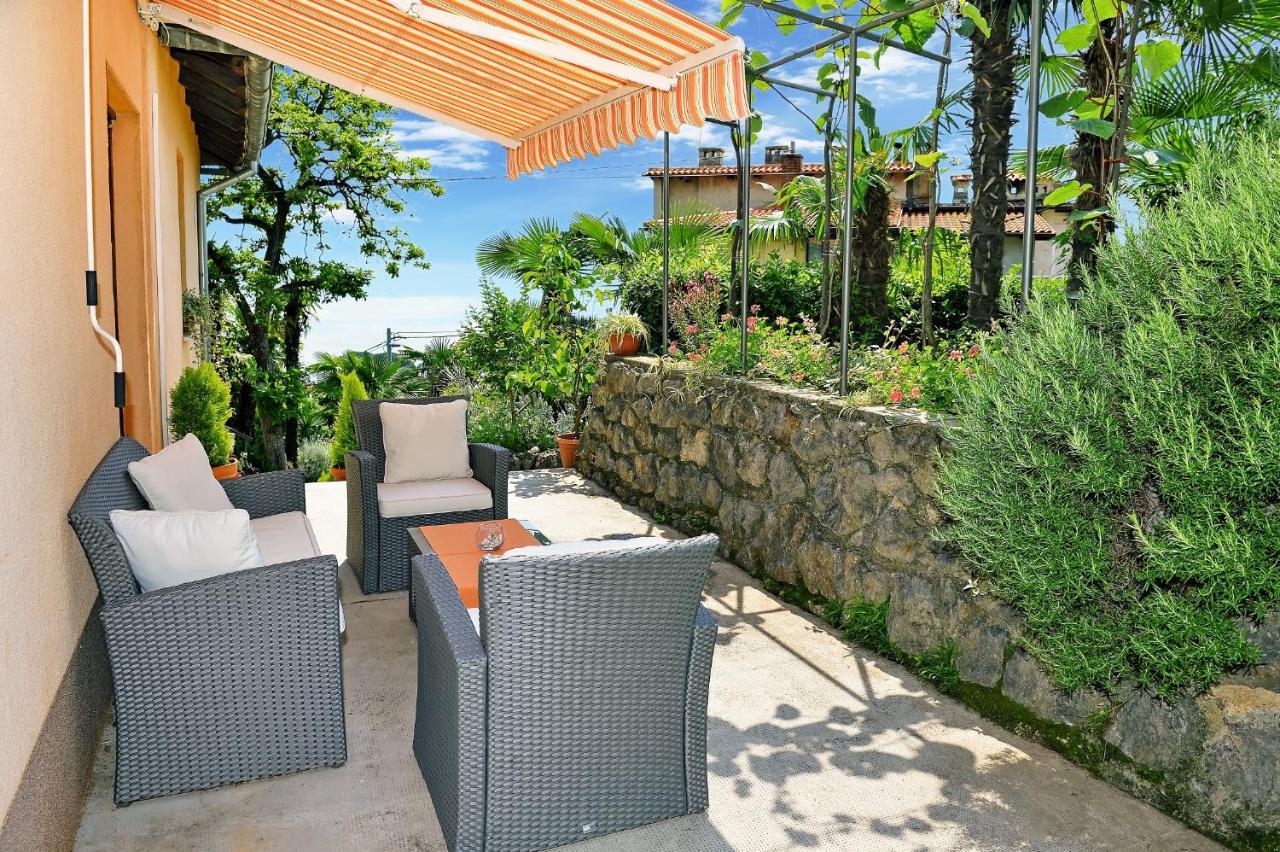 Charming Opatija Getaway W Panoramic Sea Views And Rewarded Garden Apartment Exterior photo